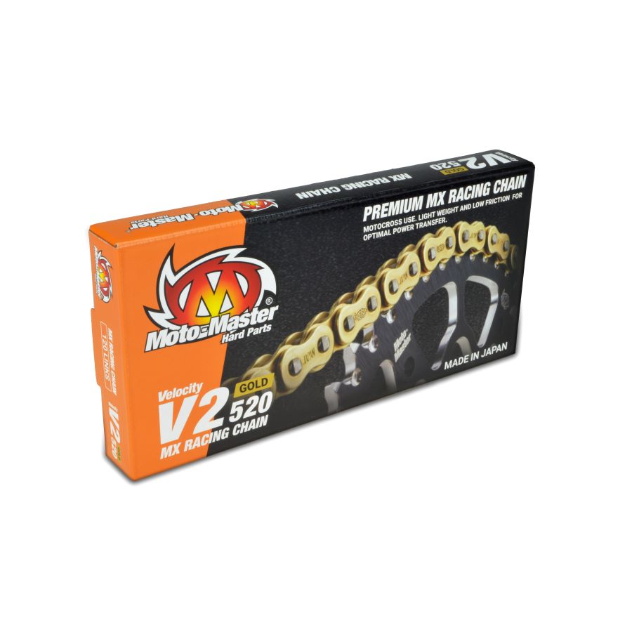 שרשרת 120 מוטוקרוס Moto-Master V2-520 + נועל קליפס